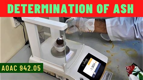 determination of total ash content by gravimetric method|how to determine ash content.